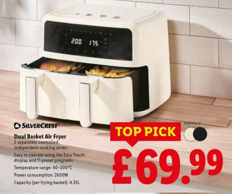 SilverCrest Dual Basket Air Fryer
