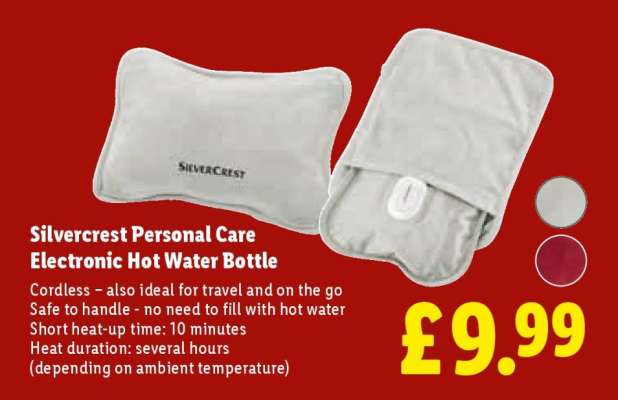 Silvercrest Personal Care Electronic Hot Water Bottle