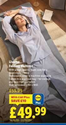 Livarno Folding Mattress