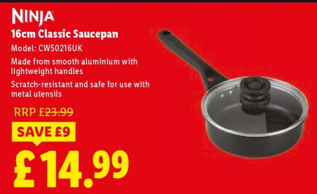 Ninja 16cm Classic Saucepan