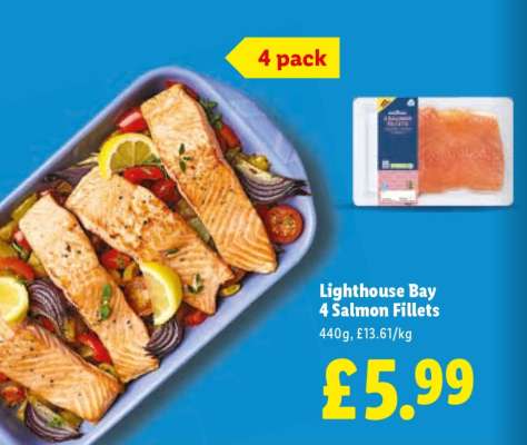 Lighthouse Bay 4 Salmon Fillets