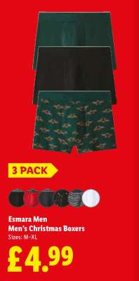 Esmara Men Men's Christmas Boxers