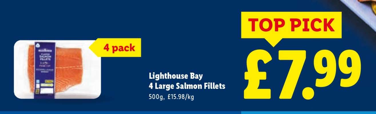 Lighthouse Bay 4 Large Salmon Fillets