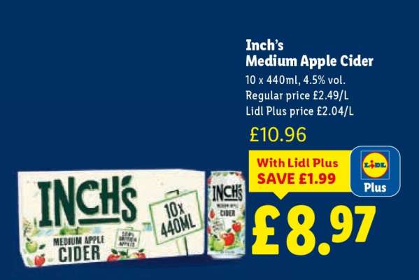 Inch's Medium Apple Cider