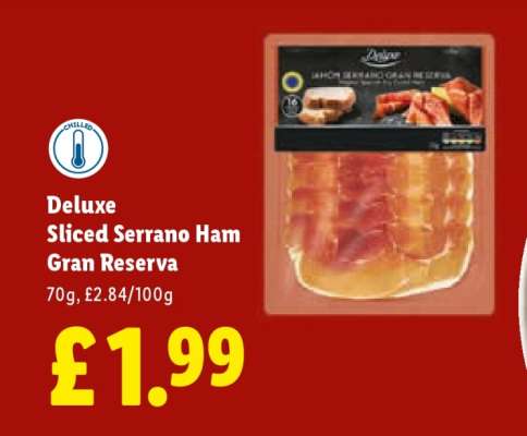 Deluxe Sliced Serrano Ham Gran Reserva