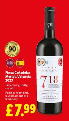 Finca Cañadelas Merlot, Valencia 2023