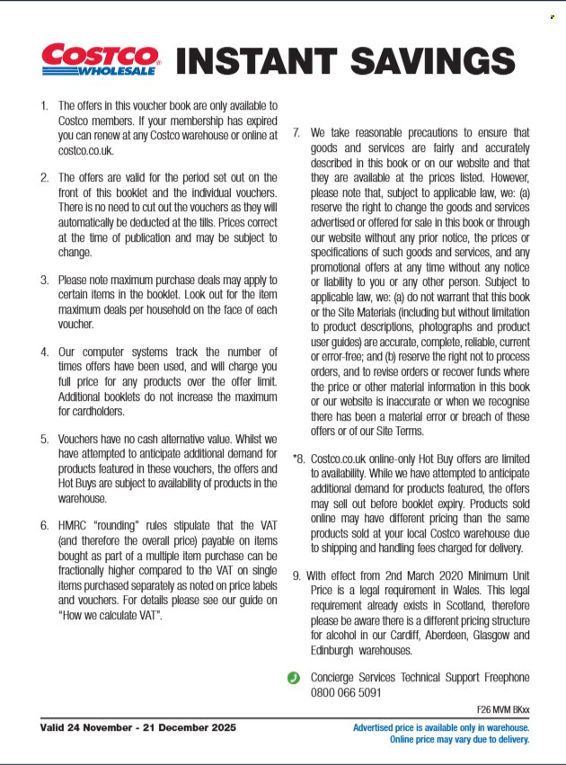 Costco offer - 24/11/2025 - 21/12/2025. Page 47