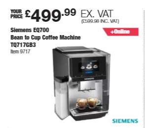 Siemens EQ700 Bean to Cup Coffee Machine TQ717GB3