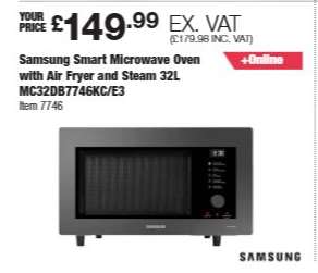Samsung Smart Microwave Oven with Air Fryer and Steam 32L MC32DB7746KC/E3