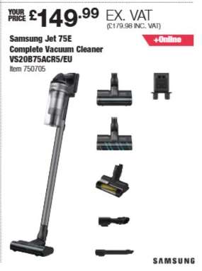 Samsung Jet 75E Complete Vacuum Cleaner