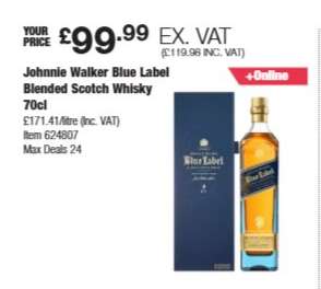 Johnnie Walker Blue Label Blended Scotch Whisky 70cl