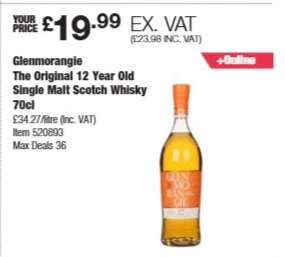 Glenmorangie The Original 12 Year Old Single Malt Scotch Whisky 70cl