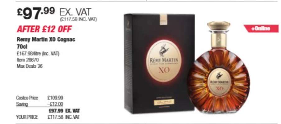 Remy Martin XO Cognac 70cl