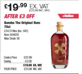 Bumbu The Original Rum 70cl