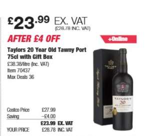 Taylors 20 Year Old Tawny Port 75cl with Gift Box