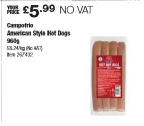 Campofrio American Style Hot Dogs