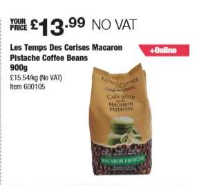 Les Temps Des Cerises Macaron Pistache Coffee Beans 900g