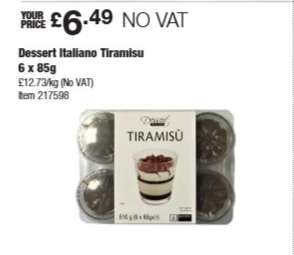 Dessert Italiano Tiramisu