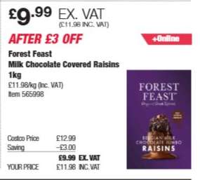 Forest Feast Milk Chocolate Covered Raisins