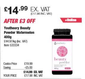 Youtheory Beauty Powder Watermelon 400g