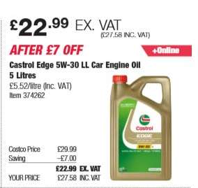 Castrol Edge 5W-30 LL Car Engine Oil, 5 Litres