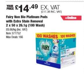 Fairy Non Bio Platinum Pods with Extra Stain Removal
