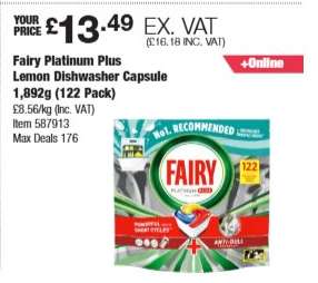Fairy Platinum Plus Lemon Dishwasher Capsule