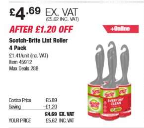 Scotch-Brite Lint Roller 4 Pack