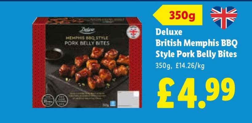 Deluxe British Memphis BBQ Style Pork Belly Bites