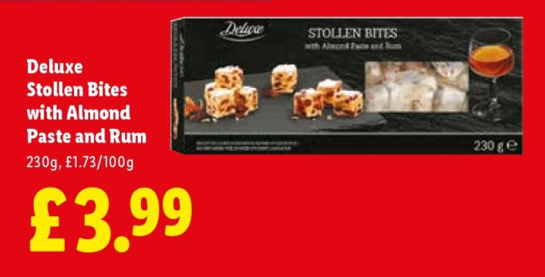 Deluxe Stollen Bites with Almond Paste and Rum