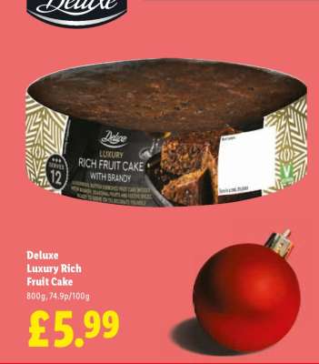 Deluxe Luxury Rich Fruit Cake