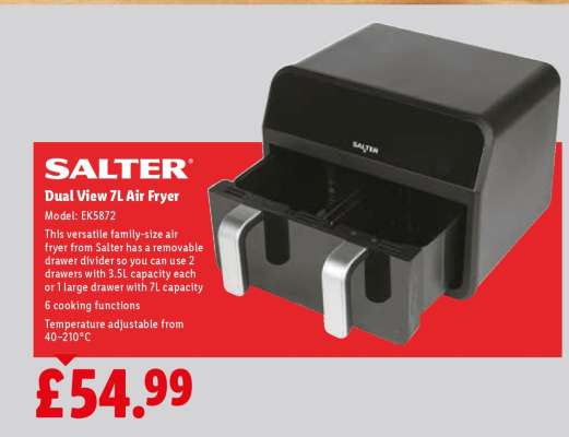 Salter Dual View 7L Air Fryer