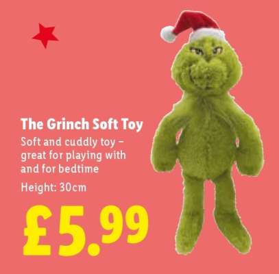 The Grinch Soft Toy