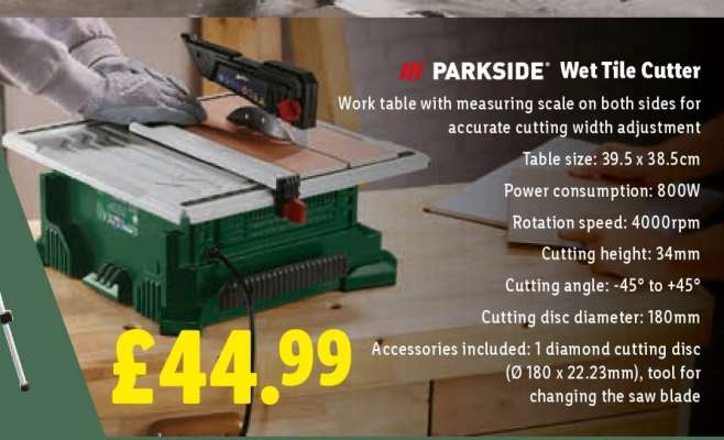 PARKSIDE Wet Tile Cutter