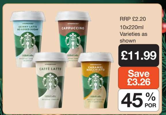 Starbucks Chilled Coffee