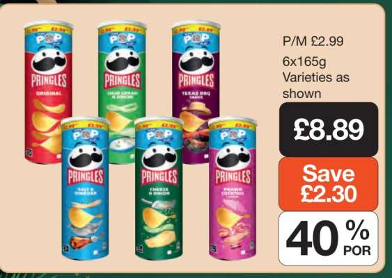 Pringles 6x165g