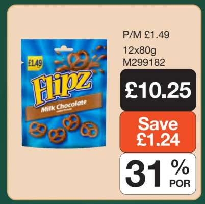 Flipz Milk Chocolate