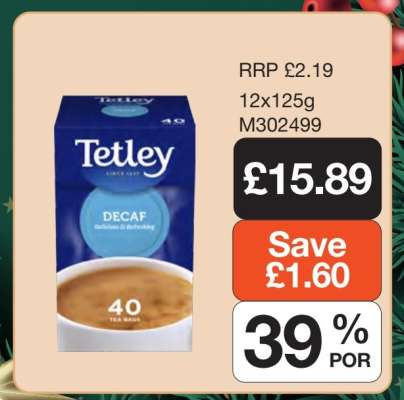 Tetley Decaf Tea Bags