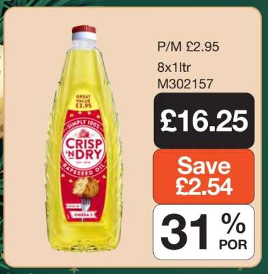 Crisp 'n Dry Rapeseed Oil