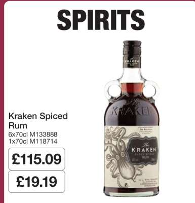 Kraken Spiced Rum