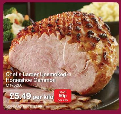 Chef's Larder Unsmoked Horseshoe Gammon