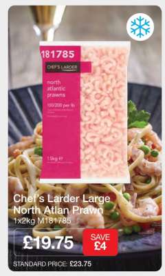 Chef’s Larder Large North Atlantic Prawn