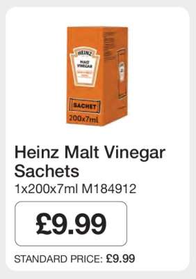 Heinz Malt Vinegar Sachets