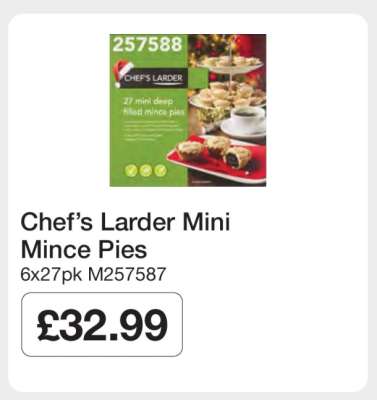 Chef’s Larder Mini Mince Pies