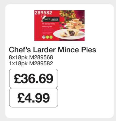 Chef’s Larder Mince Pies