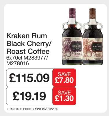 Kraken Rum Black Cherry/Roast Coffee