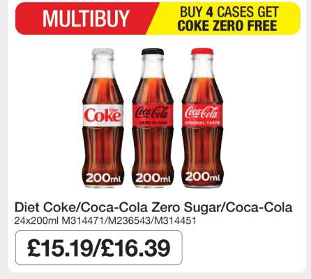 Diet Coke/Coca-Cola Zero Sugar/Coca-Cola