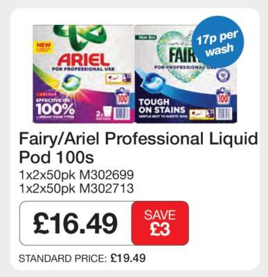 Fairy/Ariel Professional Liquid Pod 100s