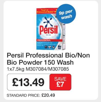 Persil Professional Bio/Non Bio Powder 150 Wash