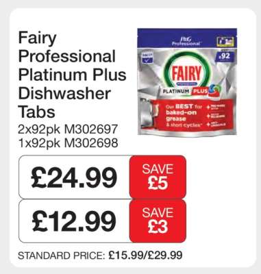 Fairy Professional Platinum Plus Dishwasher Tabs